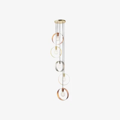 Furniture123 5 Light Hoop Cluster Pendant Light - Poole