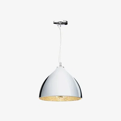 Furniture123 Chrome Dome Pendant Light Mosaic Inner - Eli