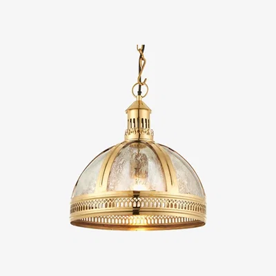 Furniture123 Brass Dome Morrocan Pendant Light - Endon