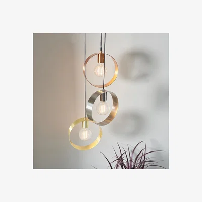 Furniture123 Hoop 3 Light Cluster Pendant