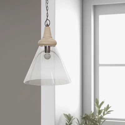 Furniture123 Scandi Style Glass Cone Pendant Light - Durham