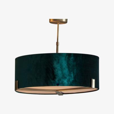 Furniture123 Brass Ceiling Light with Emerald Green Shade - Nicholson