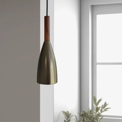 Furniture123 Nickel Cloche Pendant Light - Destin