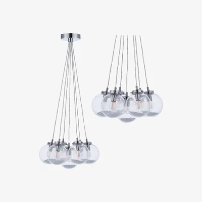 Furniture123 7 Light Bubble Glass Ceiling Pendant - Harbour
