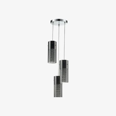 Furniture123 3 Light Pendant with Silver Crystals - Cascade
