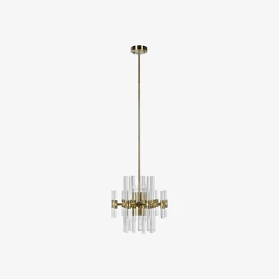 Graham & Green Medium Glass Rods Chandelier