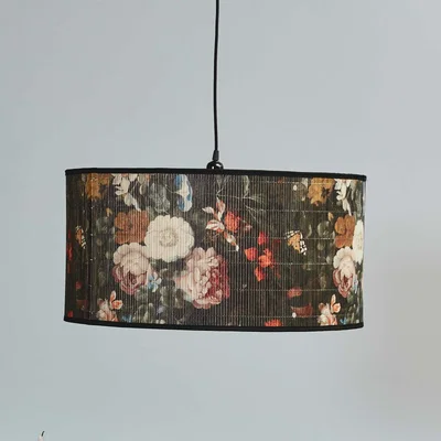 Graham & Green Bamboo Flower Print Pendant