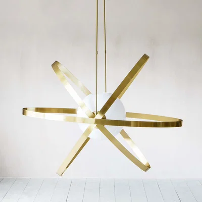 Graham & Green Brass Orbit Pendant