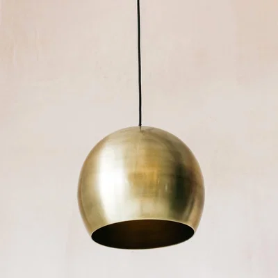 Graham & Green Dark Antique Brass Ball Light