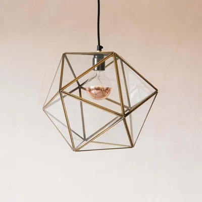 Graham & Green Perrie Large Glass Pendant