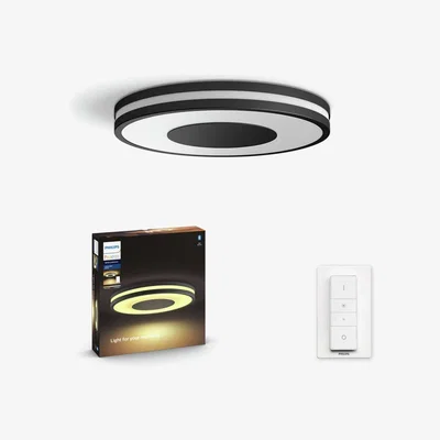 Habitat Philips Hue Being Flush to Ceiling Light - Black