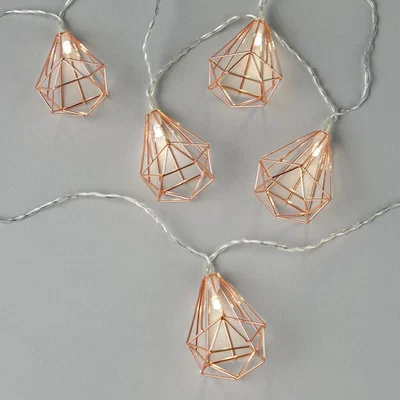 Habitat Habitat Warm White Geo Pendant Solar LED String Lights