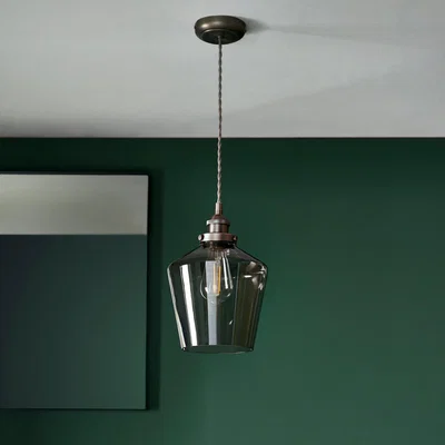 Habitat Shore Light Jamison Steel & Glass Pendant Light - Smoked