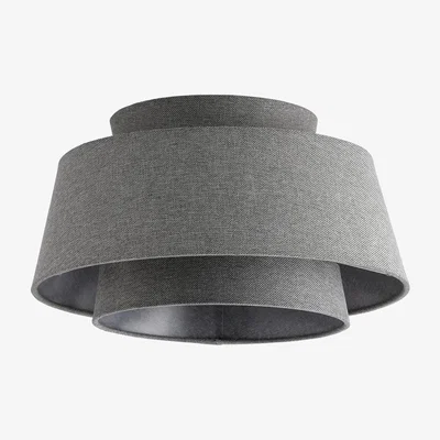 Habitat Habitat Dione Textured 2 Tier Flush to Ceiling Light - Grey