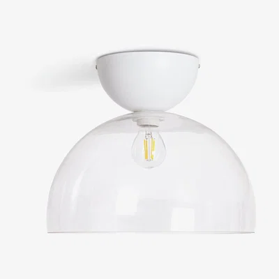 Habitat Habitat Diablo Glass Flush to Ceiling Light - White