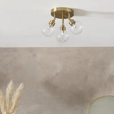 Habitat Habitat Tay Stainless Steel 3 Lights Spotlight - Brass