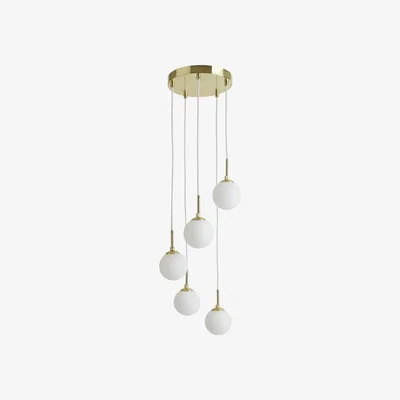 Habitat Habitat Boyd 5 Light Cluster Ceiling Light - Brass