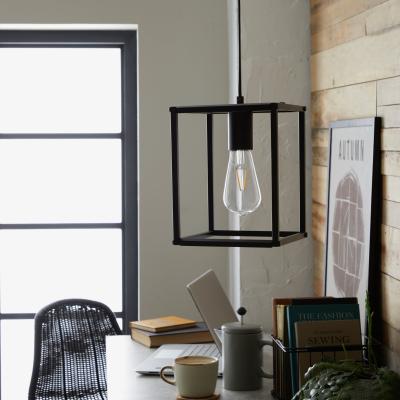 Habitat Habitat Carriage Metal Pendant Light - Matt Black