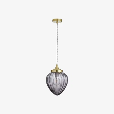 Habitat Habitat Orlena Bud Glass Pendant Light - Grey