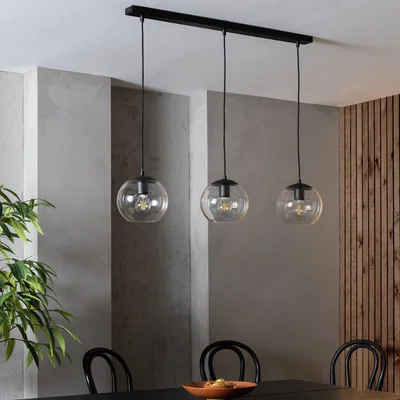 Habitat Habitat Coleman Metal 3 Light Bar Pendant Light -Matte Black