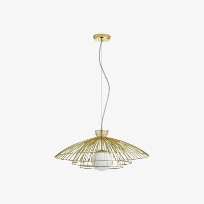 Habitat Habitat Kiso Opal 3 Tier Pendant Shade - Brass