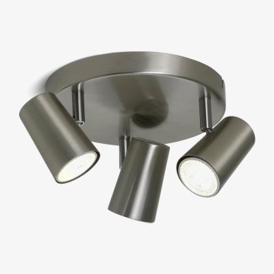 Habitat Habitat Spotlight 3 Light Plate - Brushed Chrome