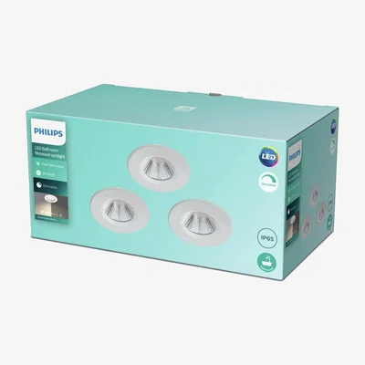 Habitat Philips Dive Recessed Bathroom 3 Spotlight - White