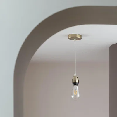 Habitat Habitat Metal Pendant Light - Brass