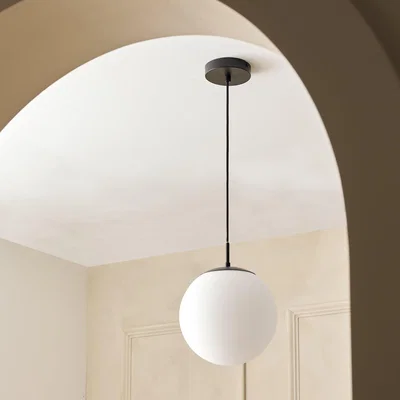 Habitat Habitat Boyd Glass Pendant Light - Black