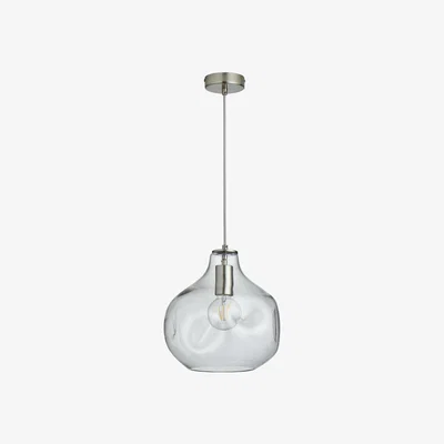 Habitat Habitat Ori Dimple Glass Pendant - Clear