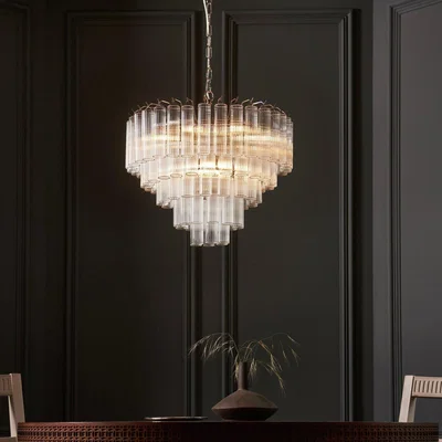 Habitat Shore Light Ravello Glass 12 Light Chandelier - Clear