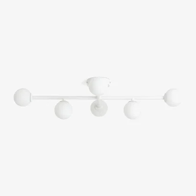 Habitat Habitat Alonso 6 Light Flush to Ceiling Light - White