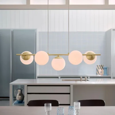 Habitat Nordlux Lilly 5-spot Pendant Light - Brass