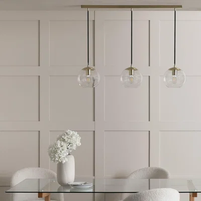 Habitat Habitat Coleman 3 Light Pendant Light - Brass