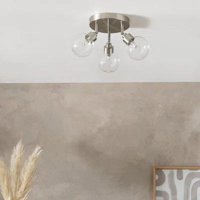 Habitat Habitat Tay Stainless Steel 3 Light Spotlight - Chrome