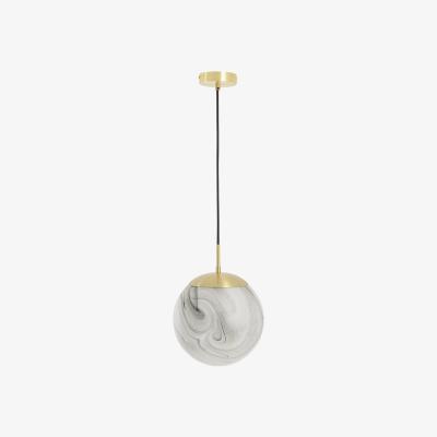 Habitat Habitat Tires Alabaster Ceiling Pendant Light -Brushed Brass