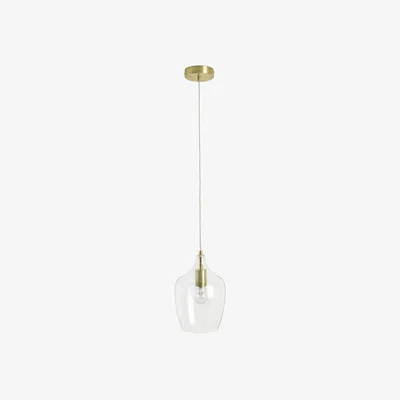 Habitat Habitat Abas Glass Pendant Light- Brass