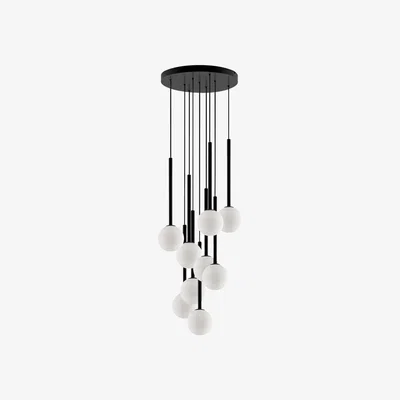 Habitat houseof Metal&Glass 9 Light Cluster Ceiling Light - Charcoal