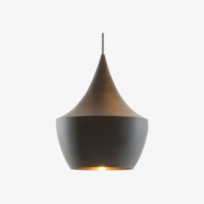 Heal's Tom Dixon Beat LED Fat Pendant Light Brushed Brass - Heal's UK Lighting