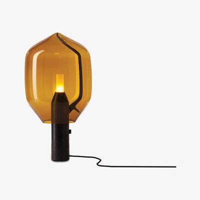 Heal's Established & Sons Lighthouse Table Lamp Amber Glass - Heal's UK Lighting