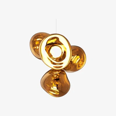 Heal's Tom Dixon Melt LED Chandelier Gold Small - Heal's UK Lighting