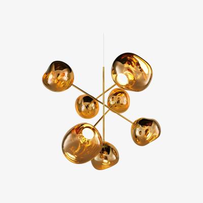 Heal's Tom Dixon Melt LED Chandelier Gold Large - Heal's UK Lighting