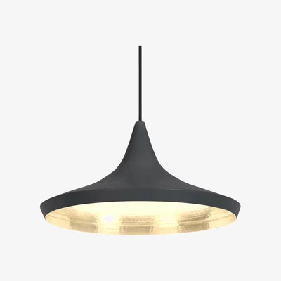Heal's Tom Dixon Beat LED Wide Pendant Light Black - Heal's UK Lighting