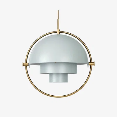 Heal's Gubi Multi-Lite Pendant Light Brass Frame Midnight Shade