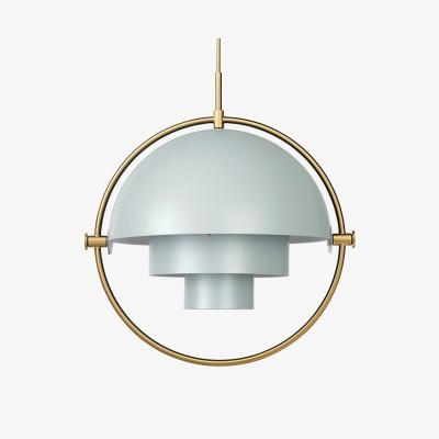 Heal's Gubi Multi-Lite Pendant Brass Base White Shade