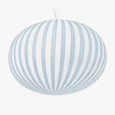 Heal's Established & Sons Filigrana S4 Ellipse Pendant Light White/Blue