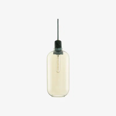 Heal's Normann Copenhagen Amp Pendant Light Large Gold and Green - Heal's UK Lighting