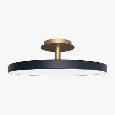 Heal's Umage Asteria LED Up Flush Ceiling Light Anthracite Large