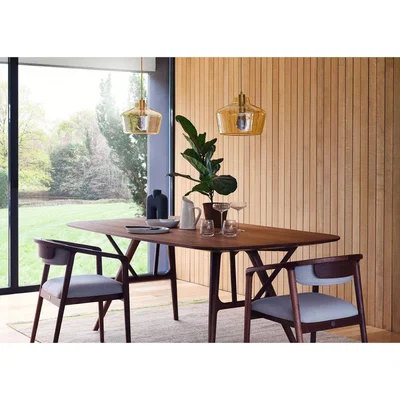 Heal's Heal's Kyoto Pendant Gold Wide - Heal's UK Lighting