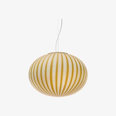 Heal's Established & Sons Filigrana S3 Ellipse Medium Pendant White Tobacco